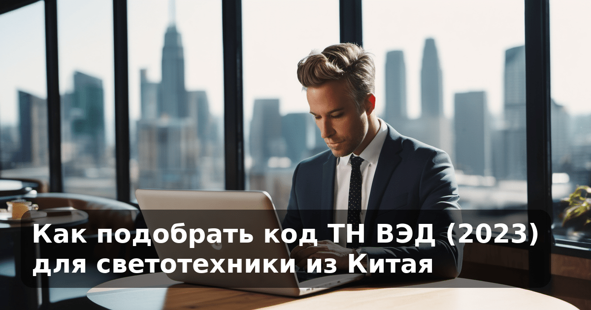 Как подобрать код ТН ВЭД (2023) для светотехники из Китая